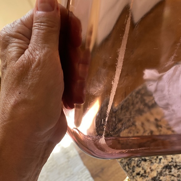 Pyrex Cranberry Visions 3 Qt. Glass Rectangle Pan Dish 235-R Vintage 80s - Picture 4 of 9